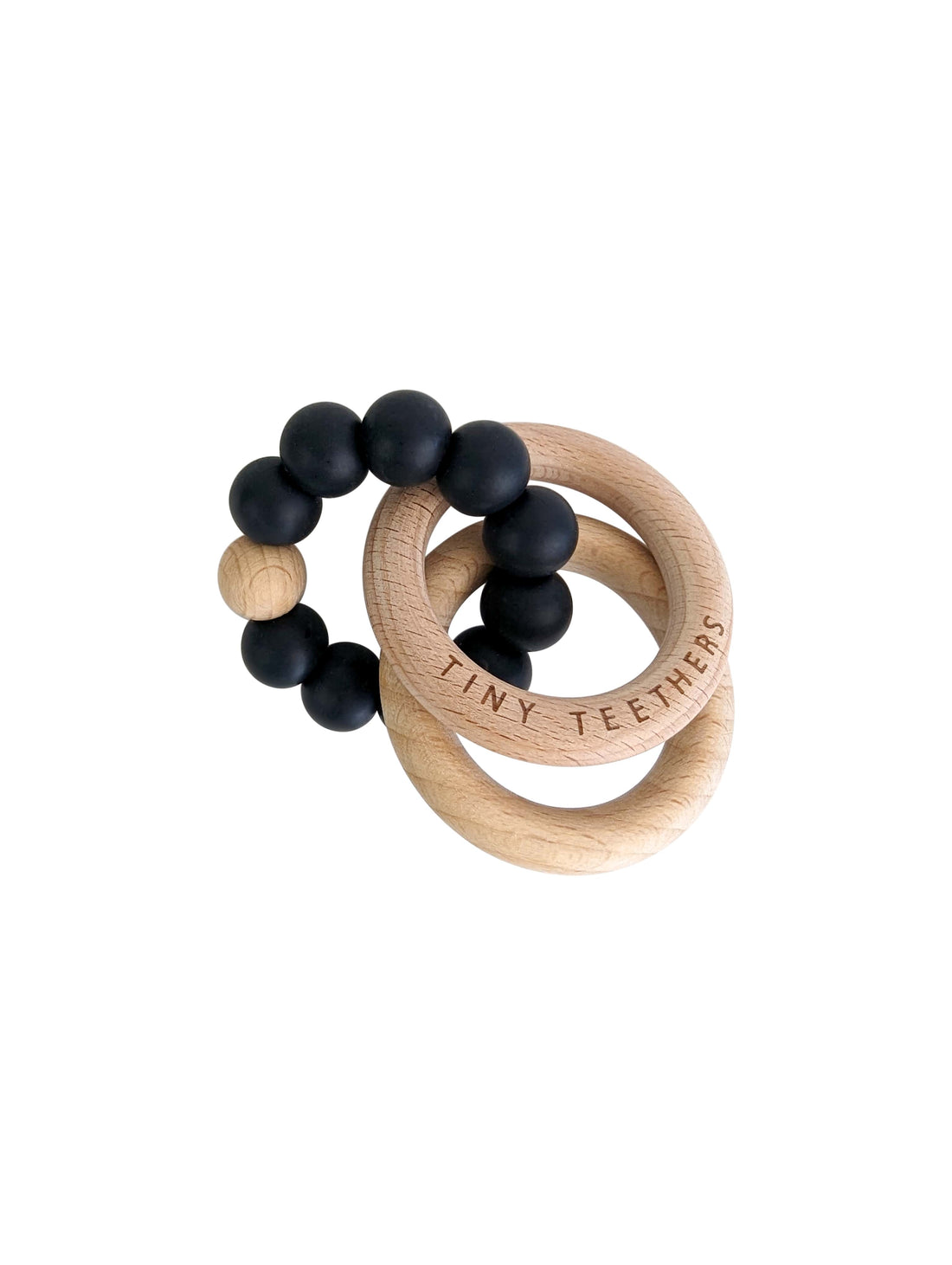 Black Rattle Teether Rings