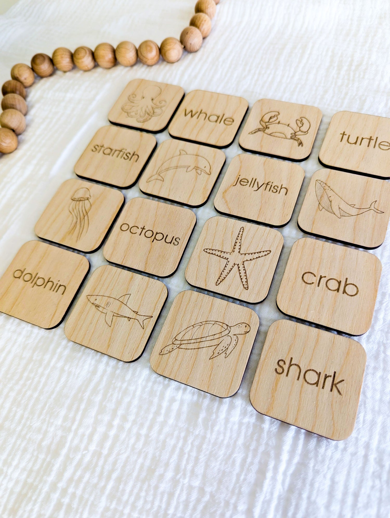 Matching Memory Game: OCEAN - Tiny Teethers