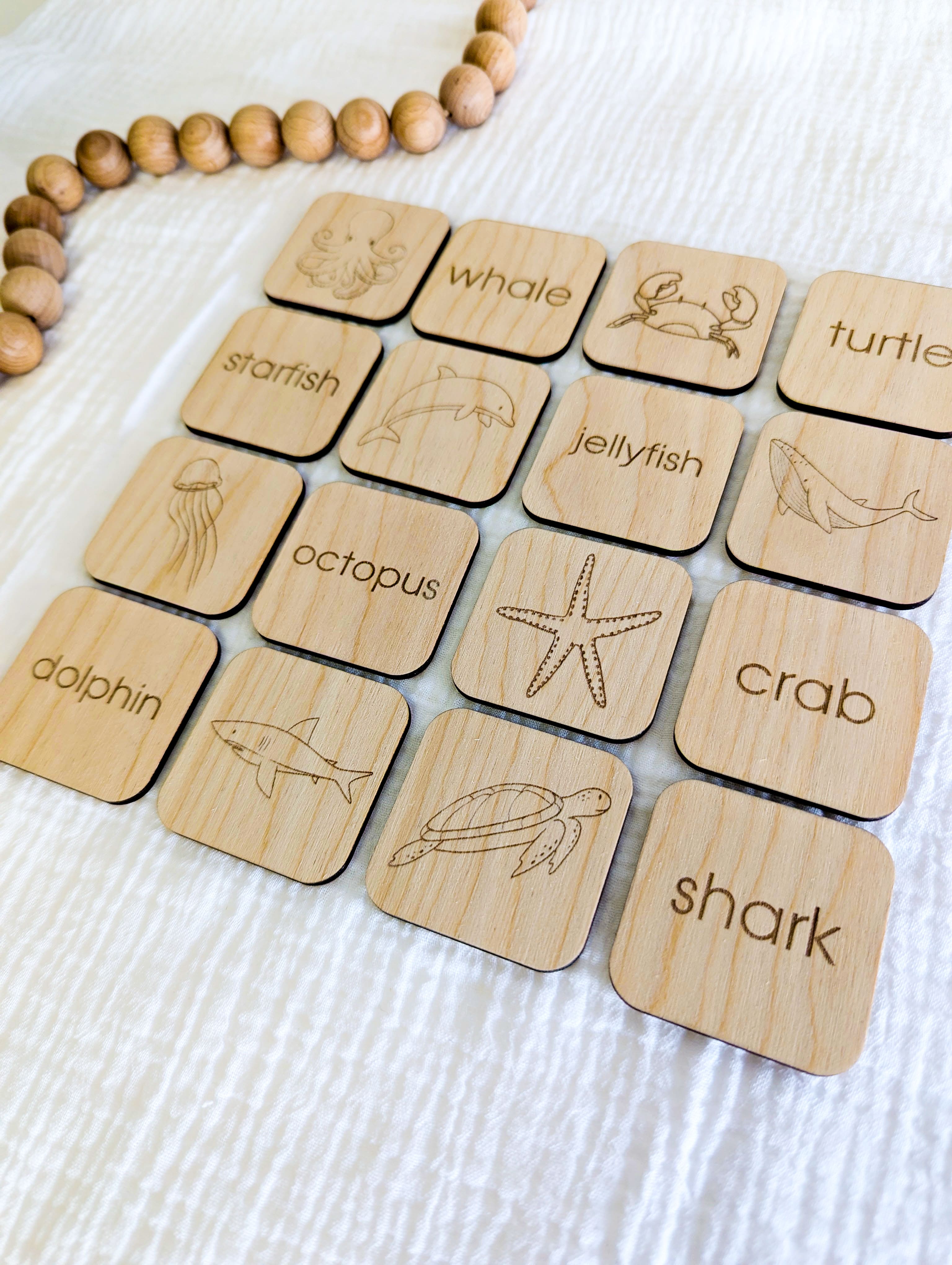 Matching Memory Game: OCEAN - Tiny Teethers