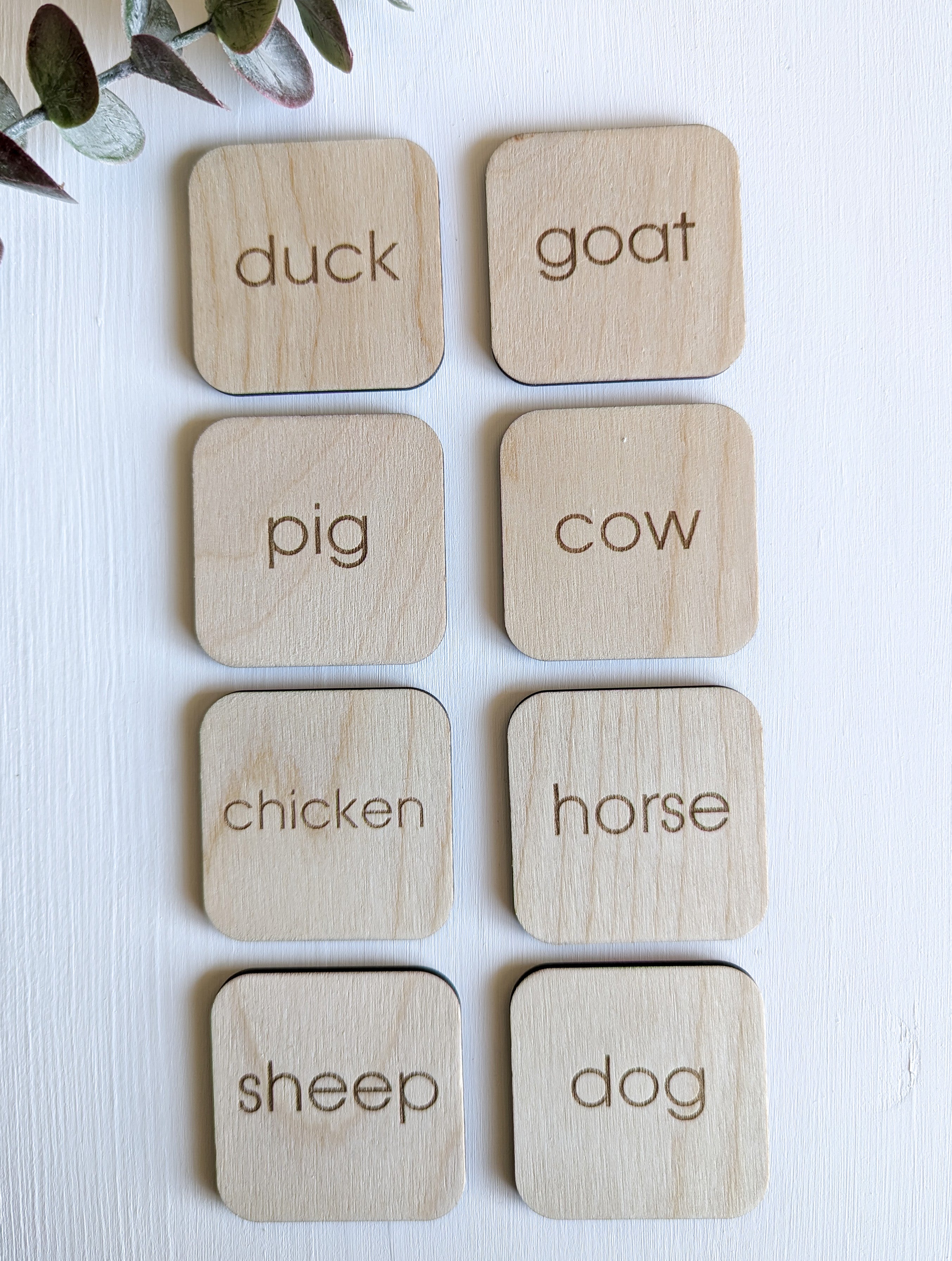 Farm Matching Memory Game