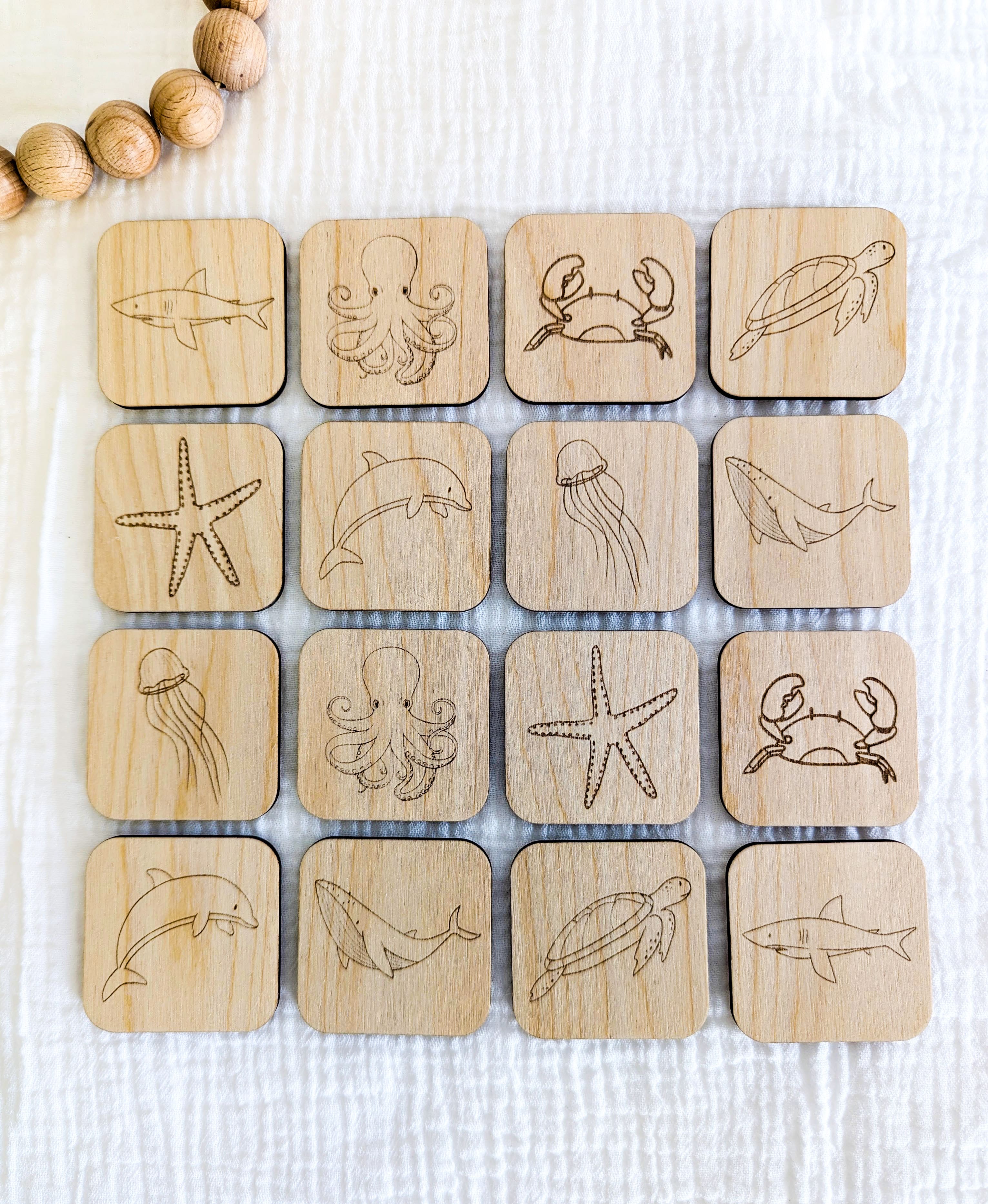 Matching Memory Game: OCEAN - Tiny Teethers