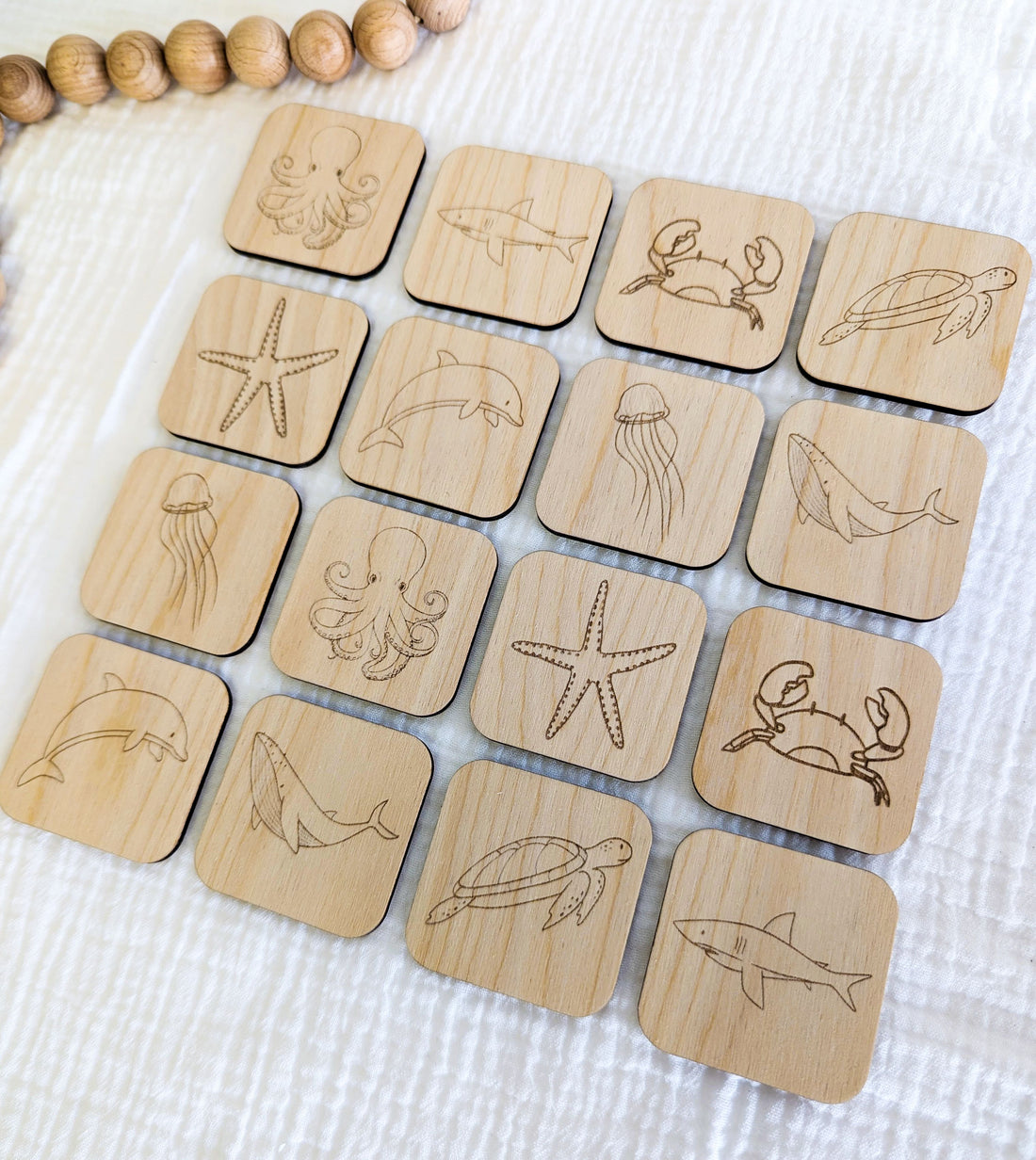 Matching Memory Game: OCEAN - Tiny Teethers