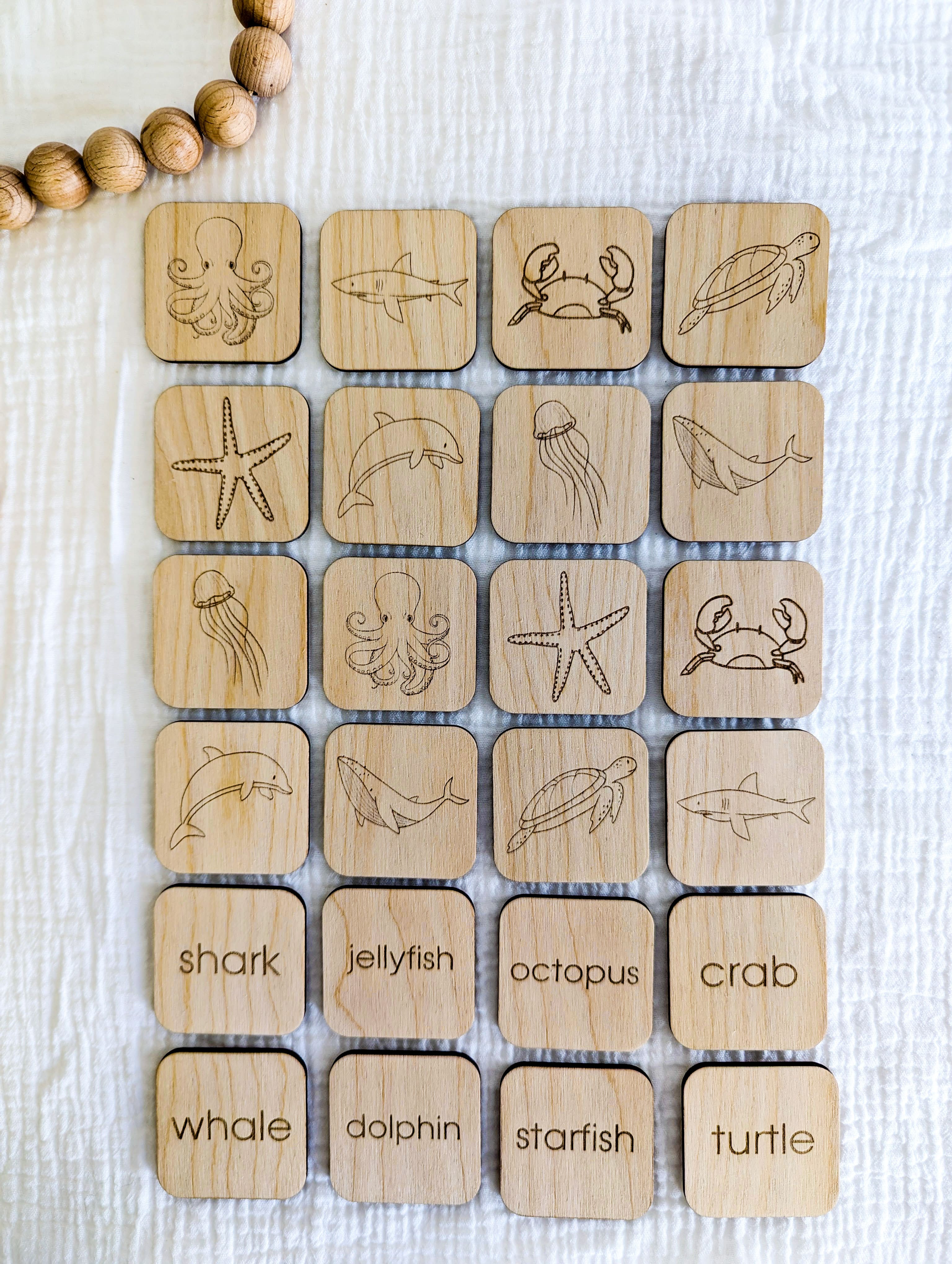 Matching Memory Game: OCEAN - Tiny Teethers