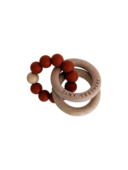 Red Rattle Teether Rings
