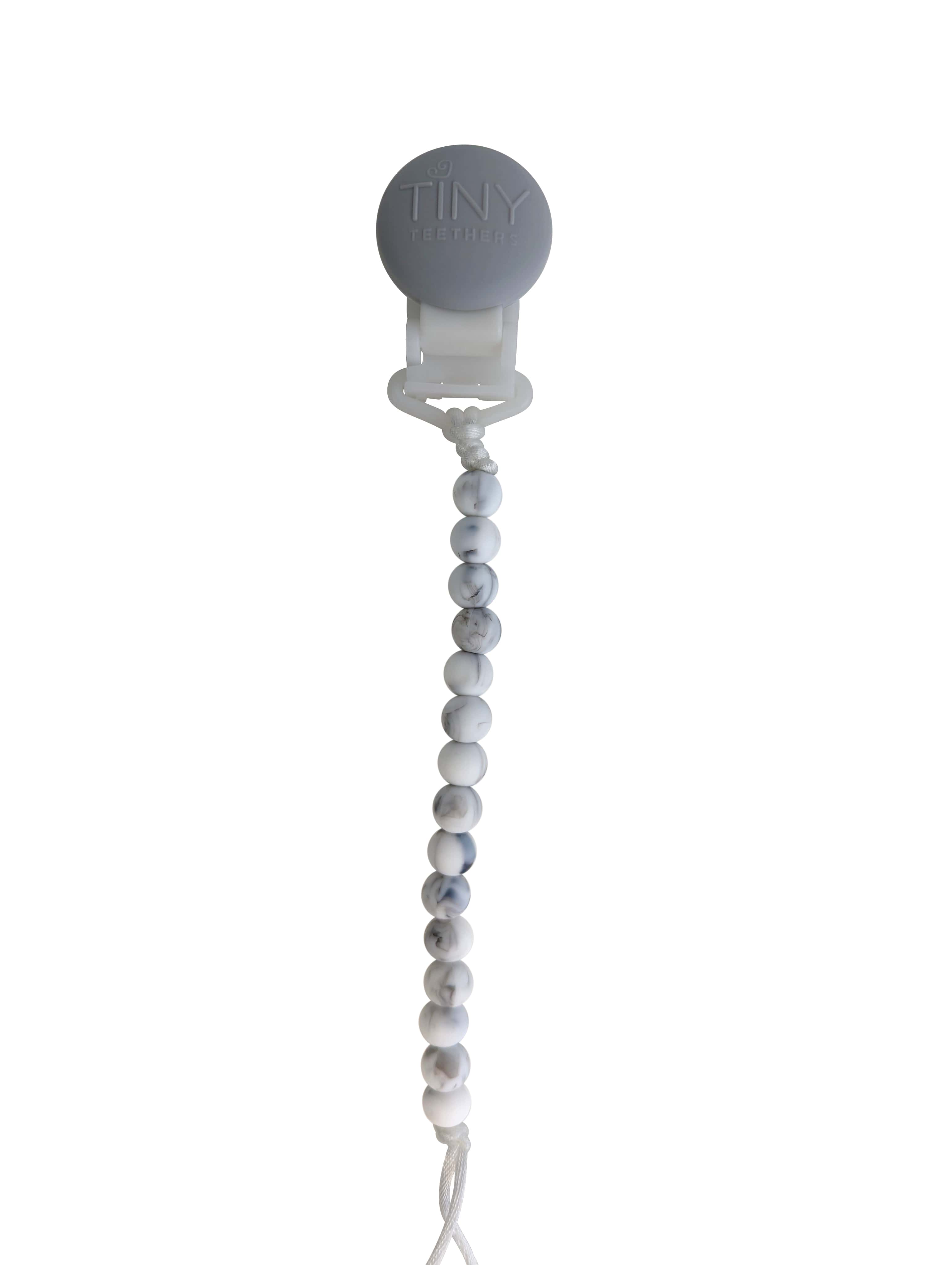 Marble Signature Pacifier Clip Silicone