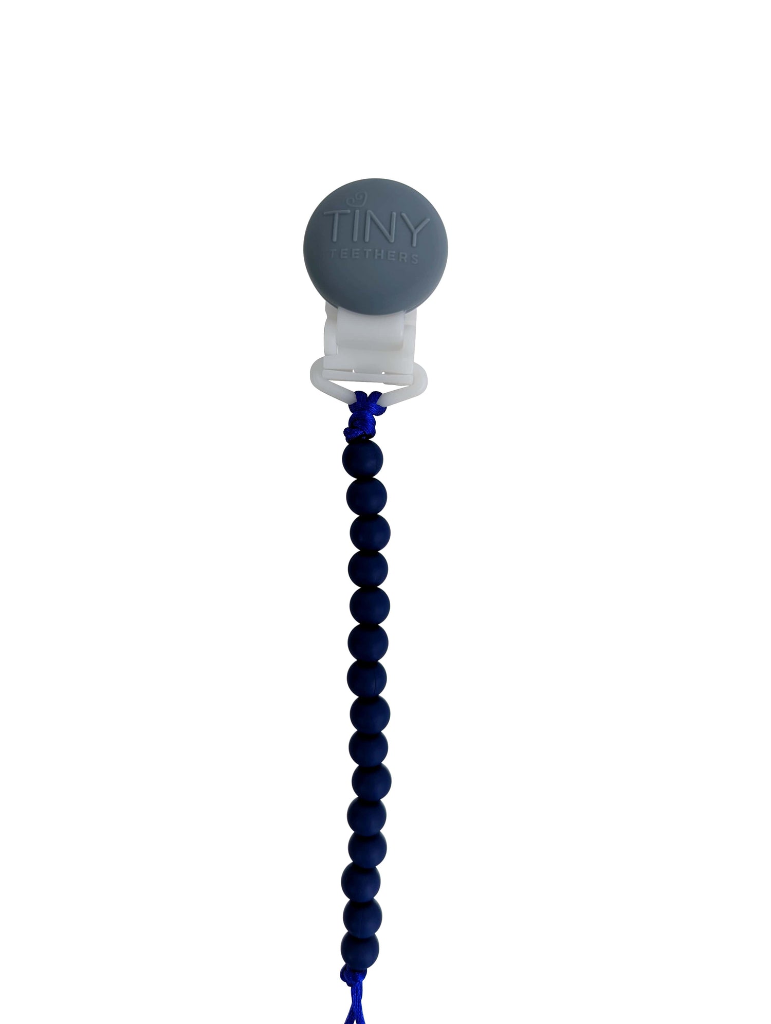 Navy Signature Pacifier Clip Silicone