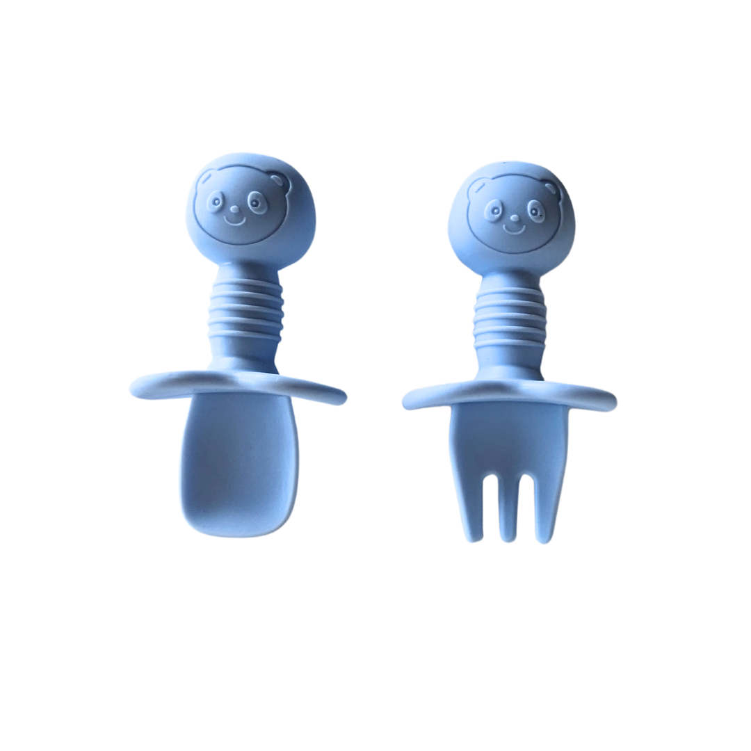 Mini Fork + Spoon | Silicone Utensils | Baby & Toddler