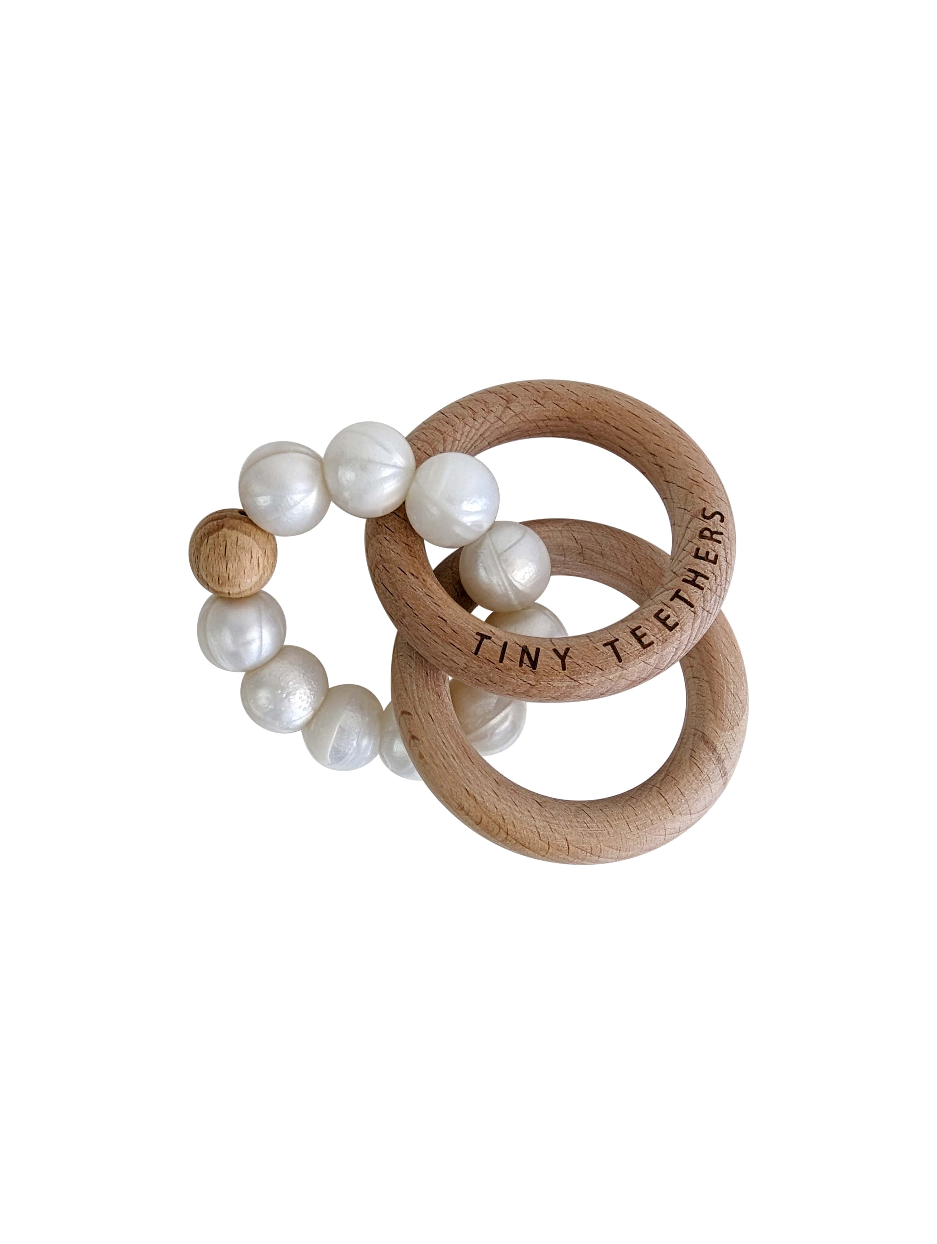 Pearl Rattle Teether Rings