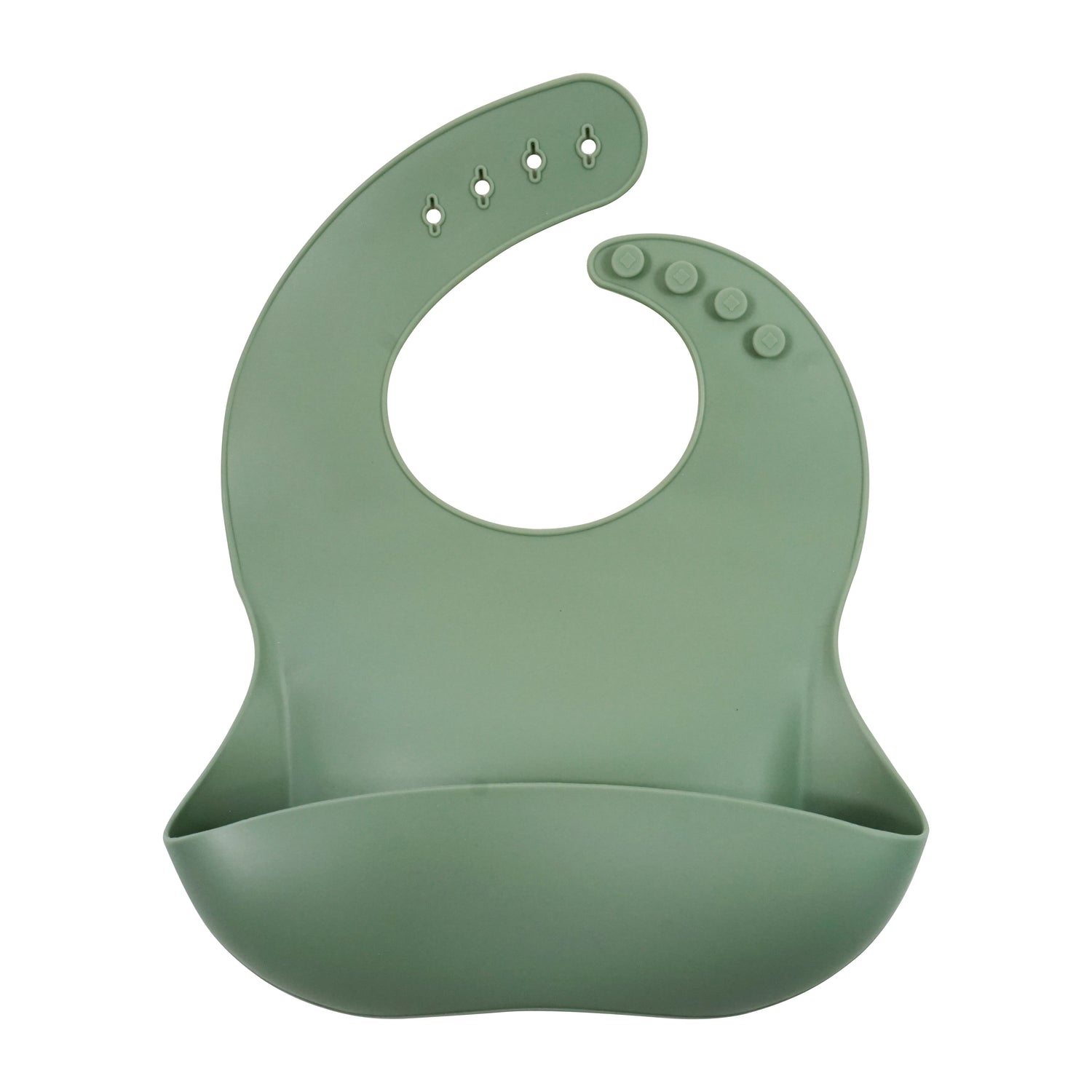 sage silicone baby bib