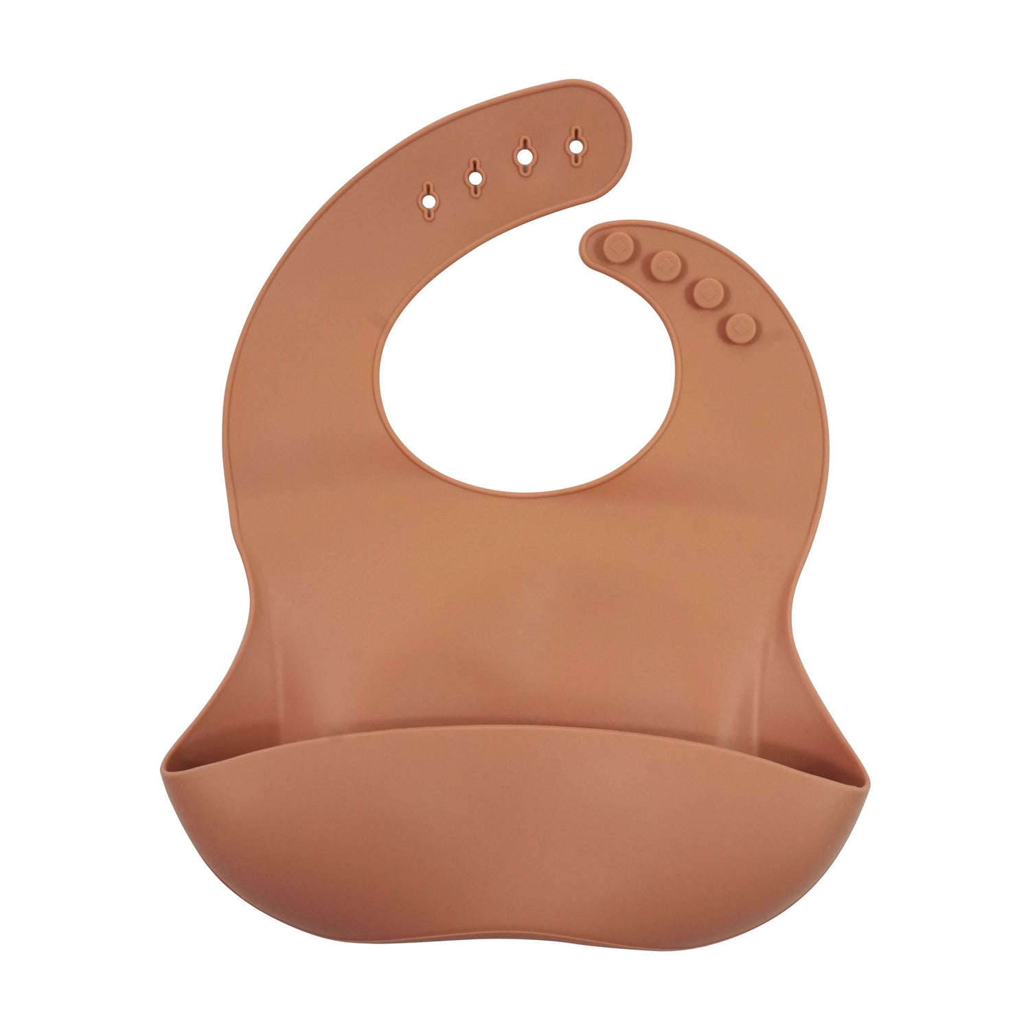 terracotta silicone baby bib