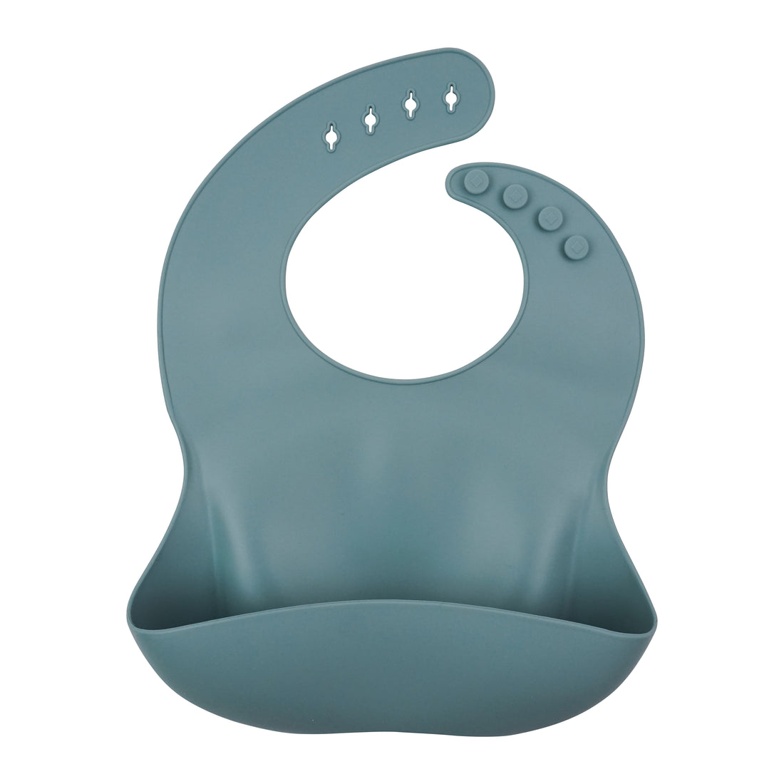 blue silicone baby bib