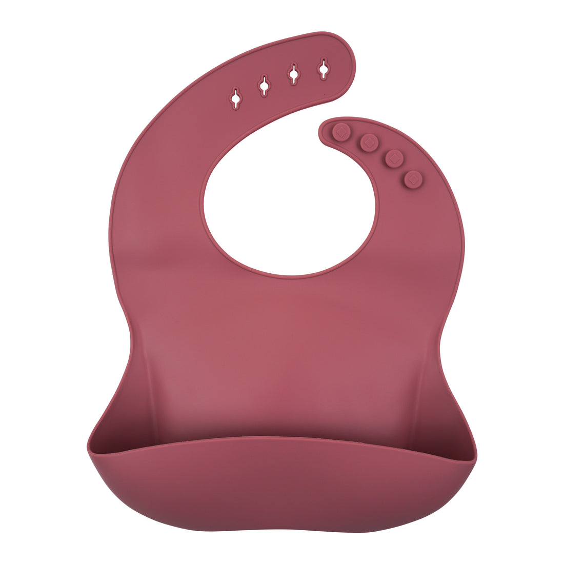pink silicone baby bib