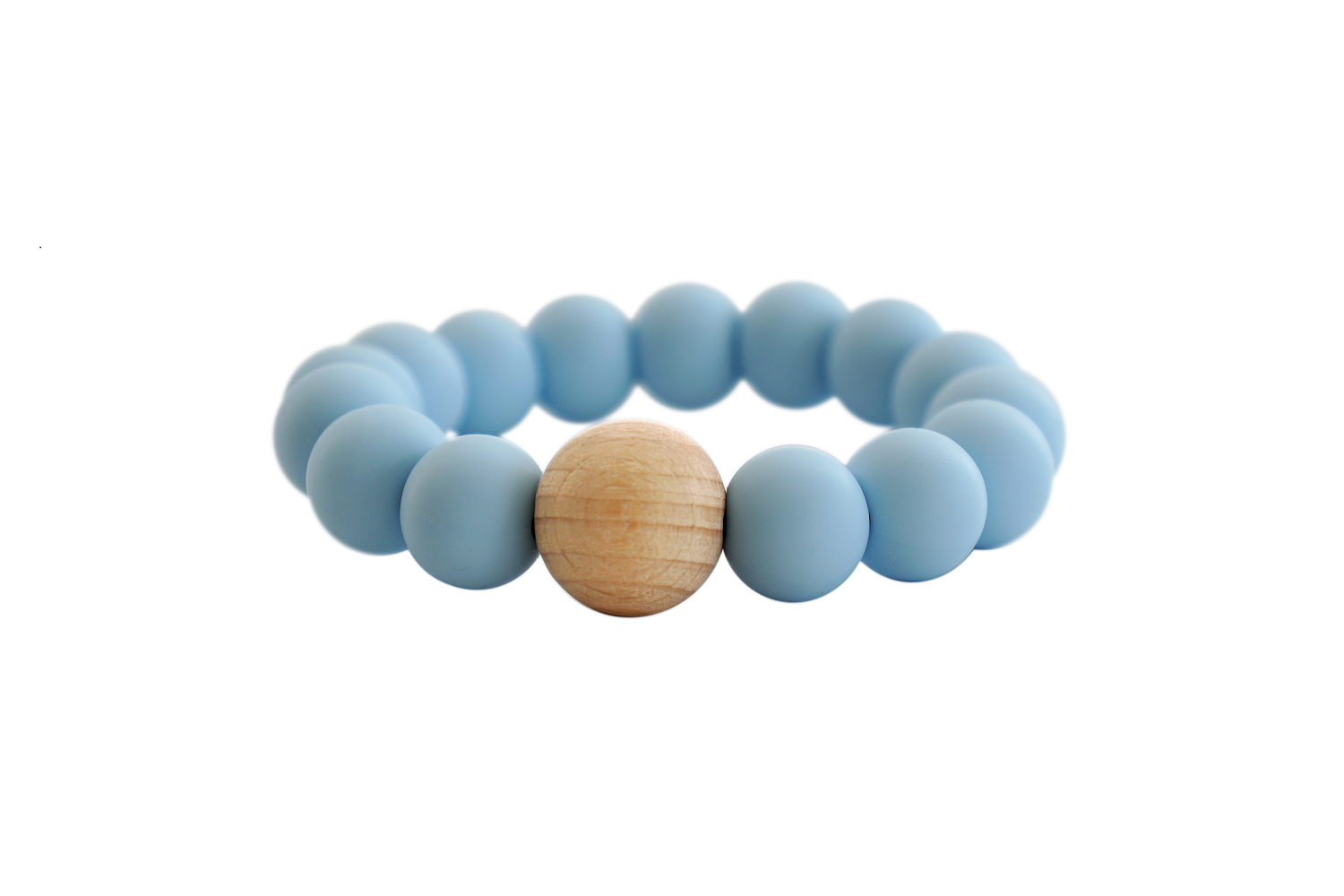 pale blue mini teething ring