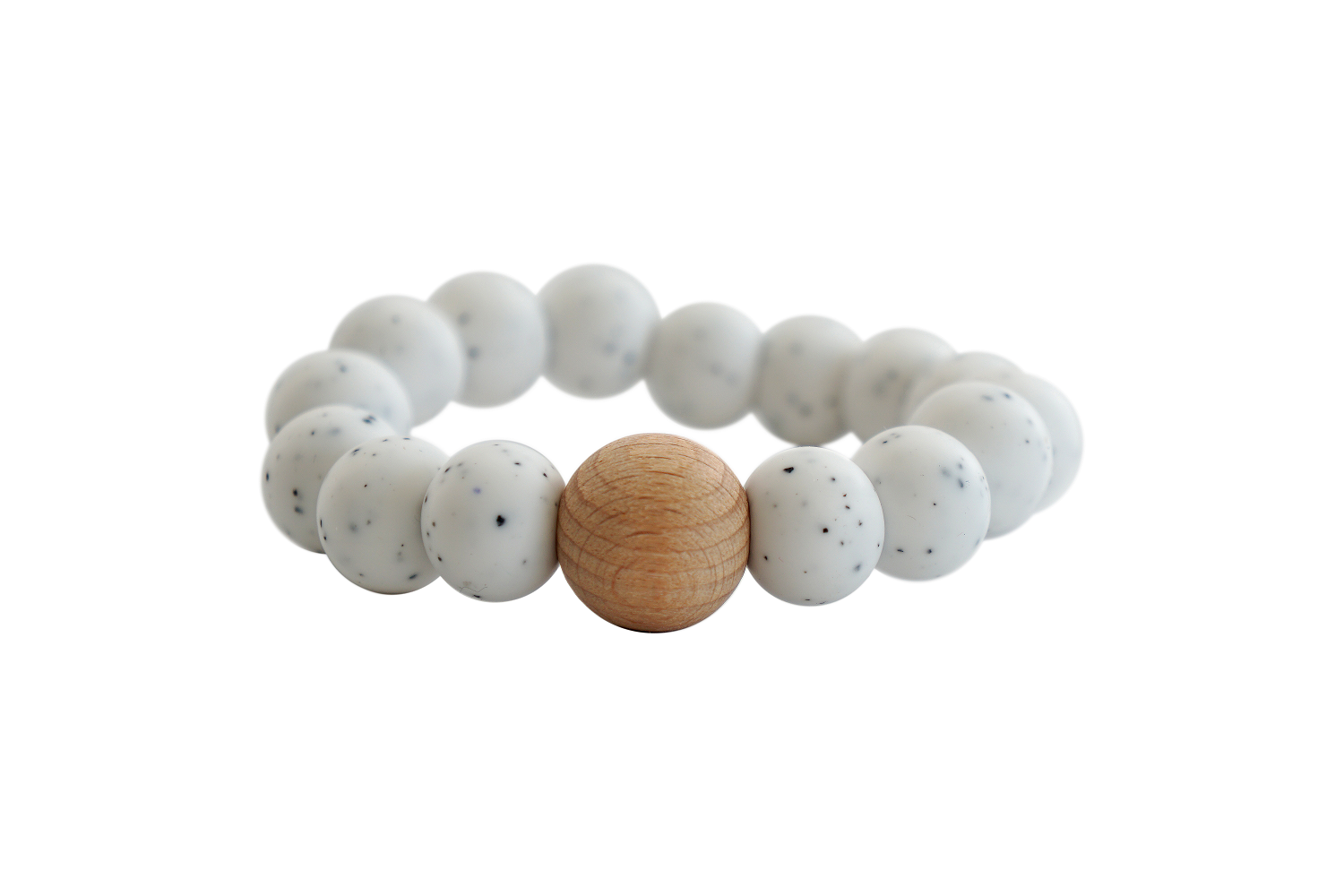 speckled mini teething ring
