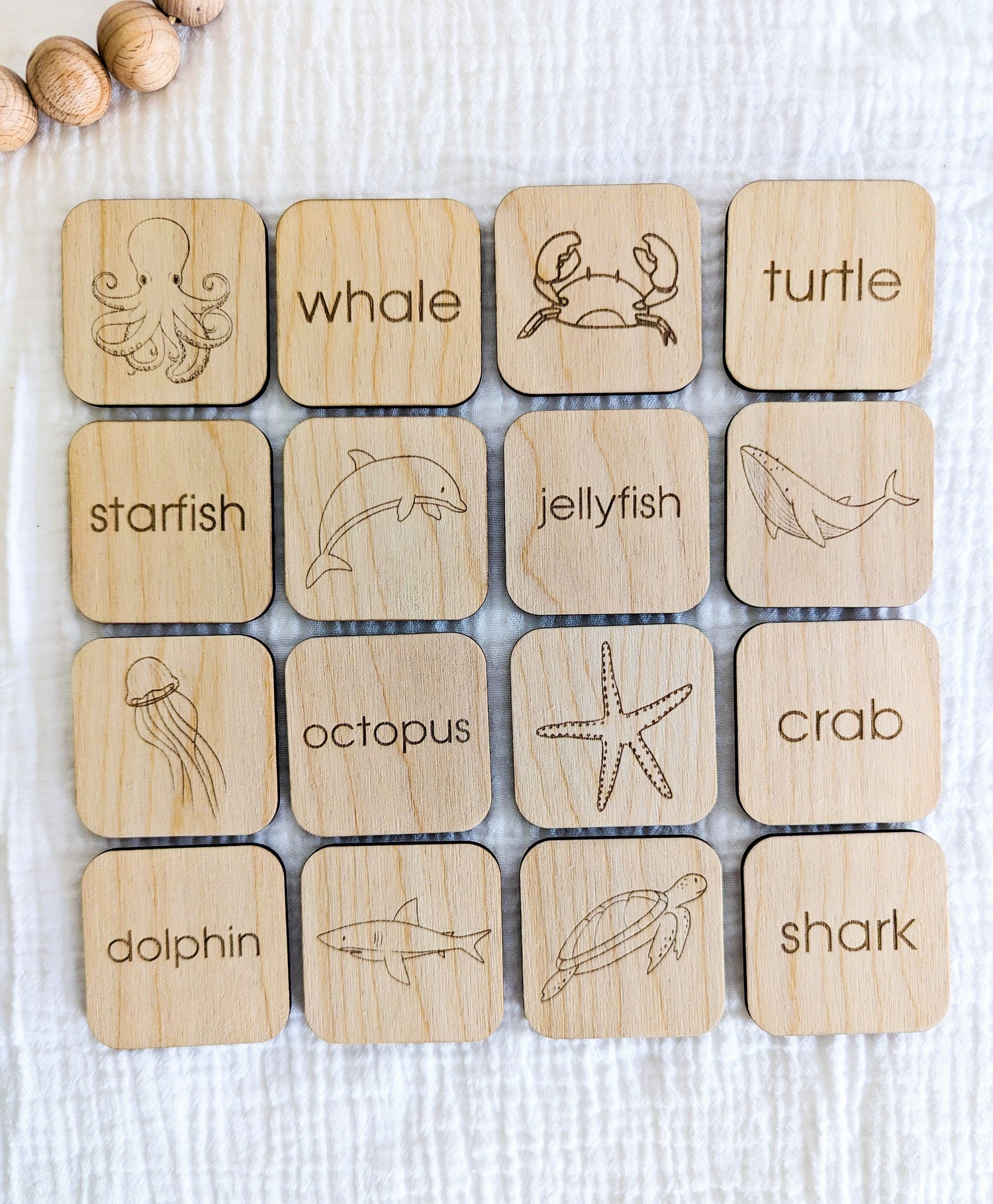 Matching Memory Game: OCEAN - Tiny Teethers
