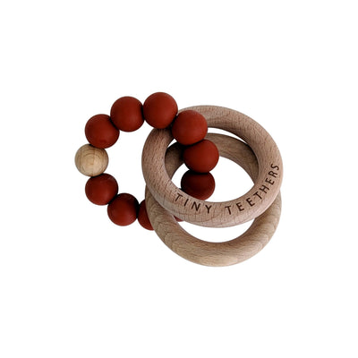 Red Rattle Teether Rings