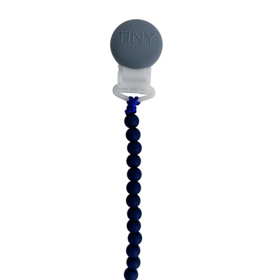 Navy Signature Pacifier Clip Silicone