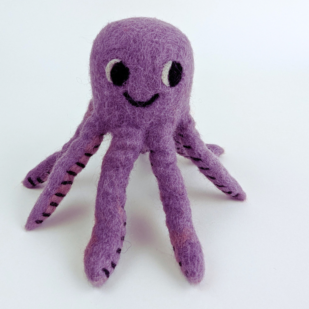 Handcrafted Felted Octopus